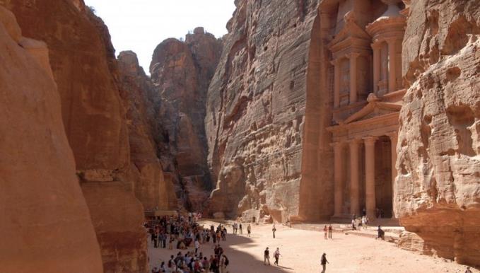 In second place, This rock-carved Nabataean city of Petra